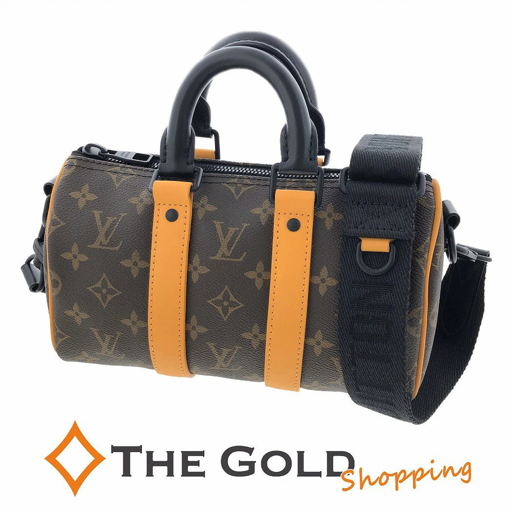 Louis Vuitton Keepall Bandouliere Monogram Canvas Travel Bag Macassar Brown